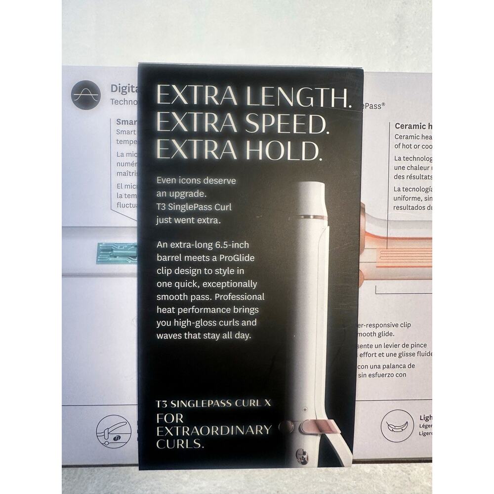 T3 Curling Iron 1.25" Extra Long Barrel – Brand New in Box – Never Opened - Picture 3 of 3